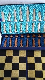 carved bone chess set