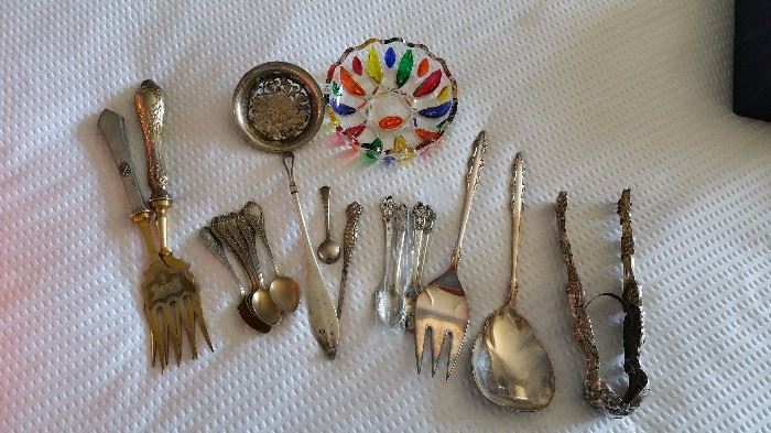 more sterling and silver plate pieces