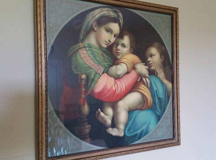 gorgeous vintage 'mother and child' print