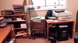 Printer shelf and bookcase