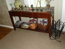 Sofa table, coffee table, 2 end tables
