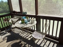 Bistro patio set wrought iron