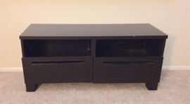 Black TV Stand w/ Storage