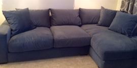 Flexsteel 2-piece Blue-grey Sectional