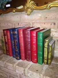 Leather bond books enhance any decor.