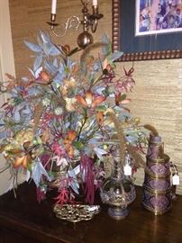 One of several floral arrangements