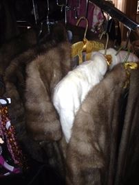 Elegant mink stoles