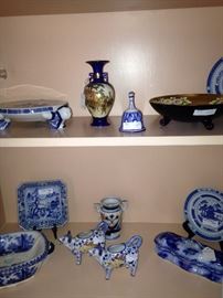 Variety of blue & white selections