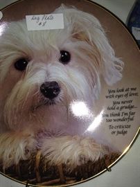 Precious dog plate