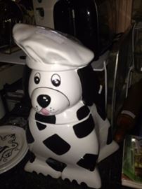 Chef dog cookie jar