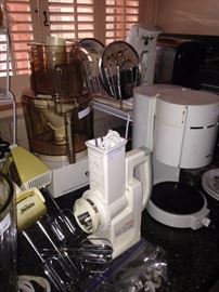 Some of the many small appliances