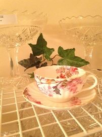 Spode "Chelsea Gardens" fine bone china cup & saucer