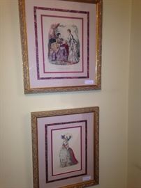 Framed art of French print - "La Mode Illustree" (top picture)