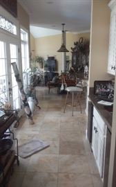 View of items urns, rugs