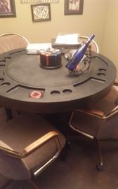 Game table and chairs