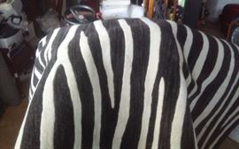Faux zebra Rug, nice size