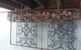 Vintage antique gate and vintage iron work