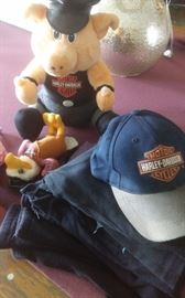 Harley items, chaps and other attire