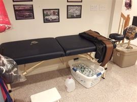Massage table