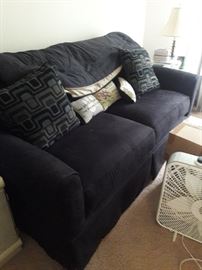 Black Micro Fiber Sofa Bed