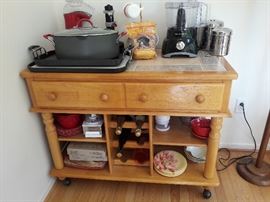 2 matching rolling buffets/sideboards