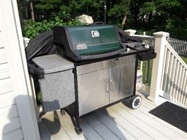 Weber Genesis grill with side burner & cover