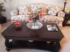 3 pc coffee table with matching end tables. Couch by Lazy Boy
