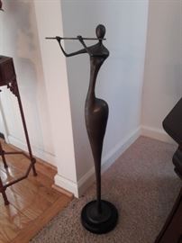 Abstract Flute palyer.