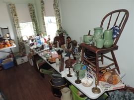 some of the tables full of goodies ...