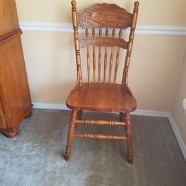 Oak chair, part of Oak Dining Room set