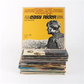 Beatles, Bob Dylan and Other Rock/Pop LPs: A collection of vintage rock and pop LPs. Includes albums by the Beach Boys, The Beatles, Bad Company, Bob Dylan, Earth Wind & Fire and more.