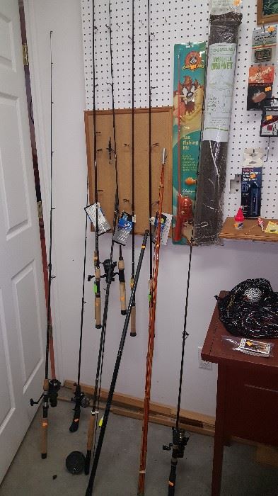 And, of course, rods and reels