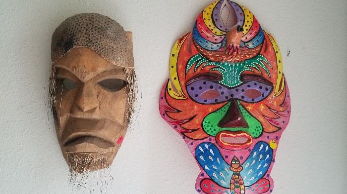 More Masks of the colorful and even armadillo head variety