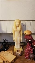 Alabaster Lady with friends