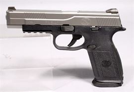 FNH USA FNS-40L Longslide Pistol, .40 S&W, SN# GKU0083272, 3-14 Rd Mags, Grip Panel, Hard Case, Lock, & Paperwork