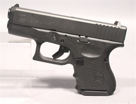 Glock G 26 Gen 4 Pistol, 9mm, SN# ZMH364, Includes 2-10 Rd Magazines, Grip Panels, Magazine Loader, Hard Case & Paperwork
