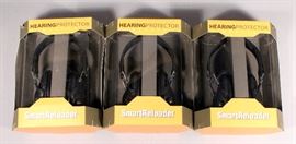 SmartReloader SR112 Hearing Protector Electronic Earmuffs, Qty 3, Black, 85dB Noise Protection, New Old Stock