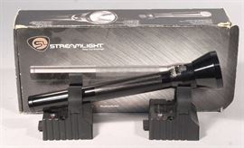 StreamLight Ultra Stinger 78014, SN# 345470, Rechargeable Flashlight with Accessories and Box
