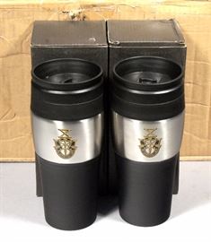 Leed's US Army Special Forces Travel Mugs, "De Oppresso Liber", Qty 22, New Old Stock