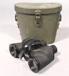 1943 HMR WW2 Nash-Kelvinator Corp M3 6x30 Binoculars with Case