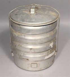 Vintage 5 Piece Regal Ware Aluminum Camping Mess Kit Food Storage Picnic Set