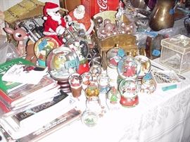 Snow globes and Christmas books