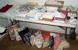 Linens, doilies, etc...