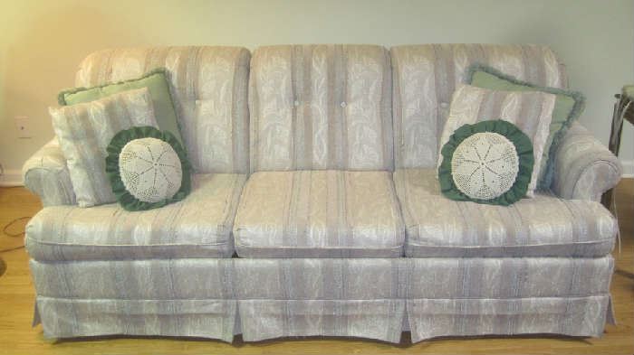 Sofa Bed by Bassett with pillows