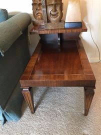Lane coffee table with inlaid wood