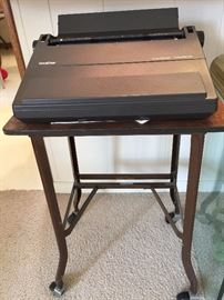 electric typewriter & stand