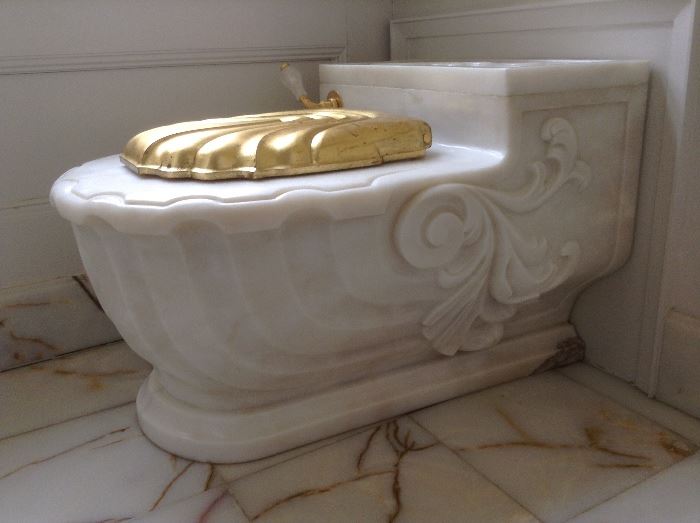 Sheryl Wagner marble toliet