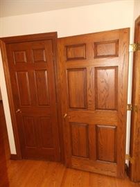 oak paneled door