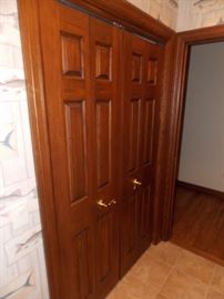 oak paneled door