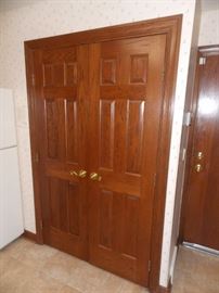 paneled oak doors